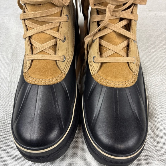 Sorel Tan and Black Lace-Up Rain & Snow Boots main image 5